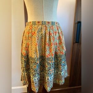 Anthropologie Tanvi Kedia pleated skirt. Sz 6